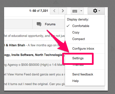 Gmail Email Undue Send Settings